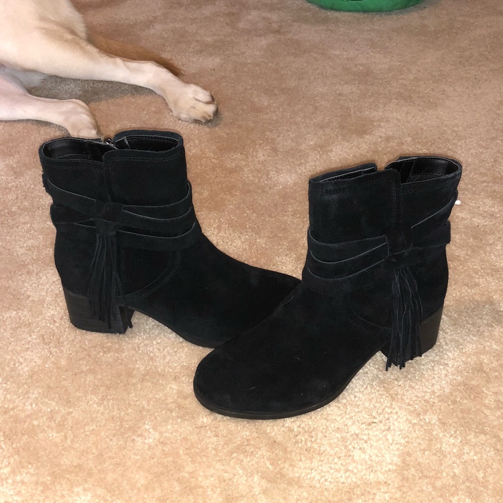 Black Suede Booties